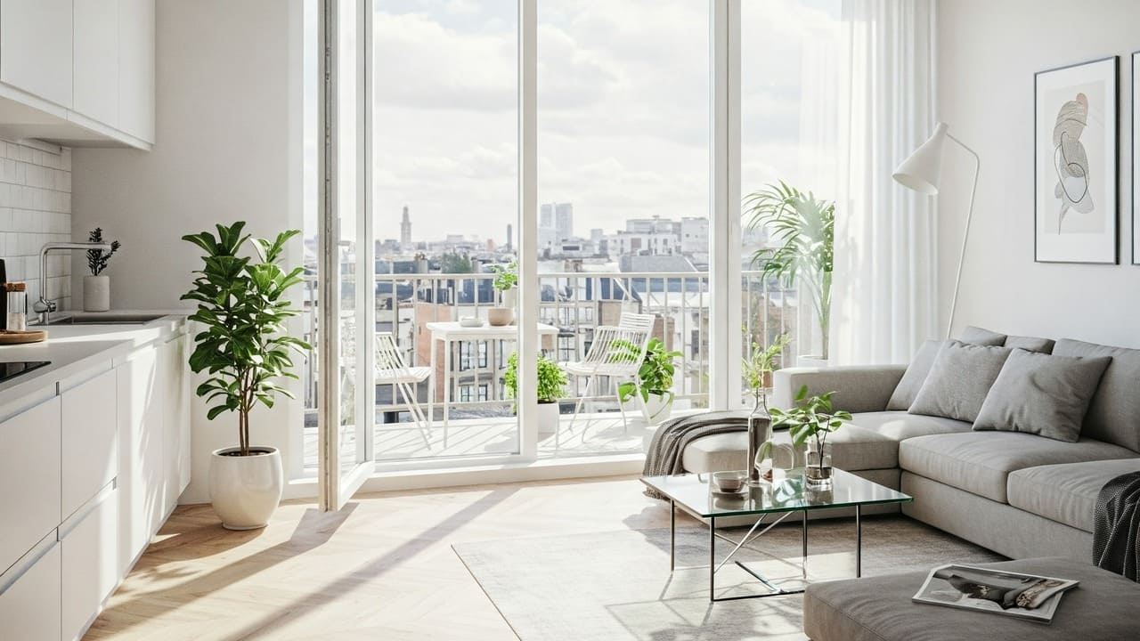 Interno di un appartamento moderno a Londra