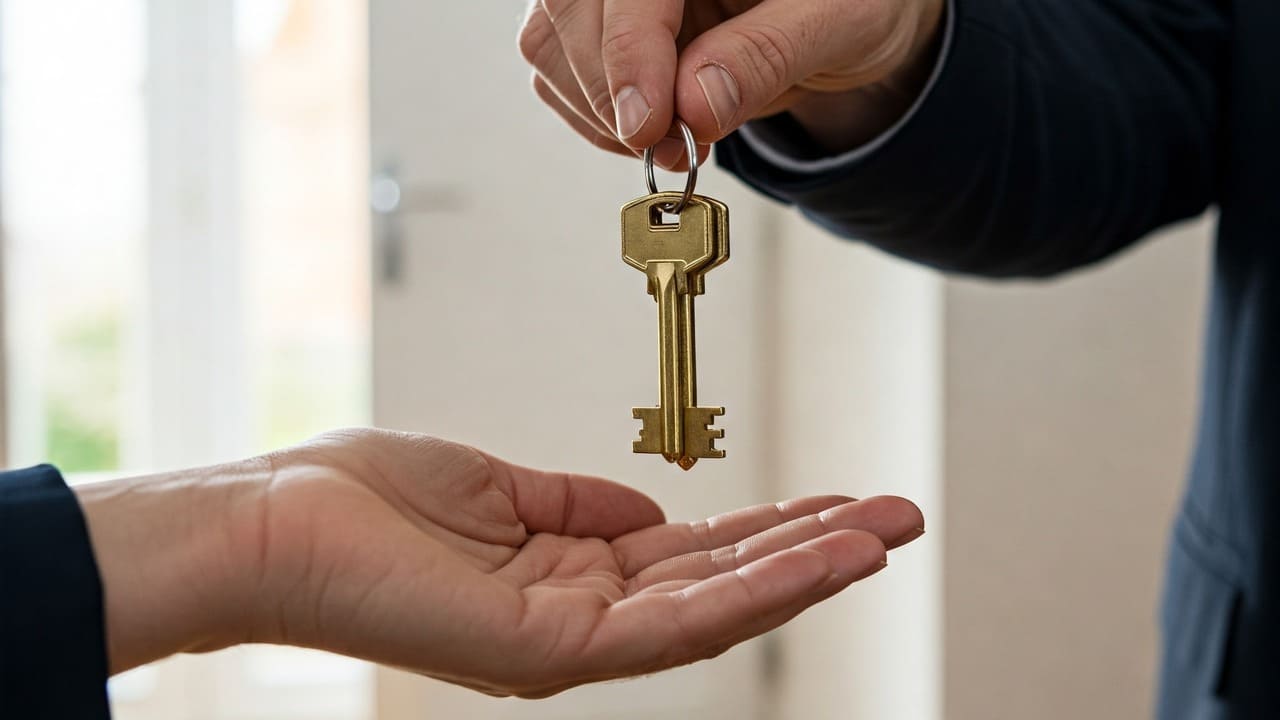 Consegna delle chiavi di una nuova casa in Spagna