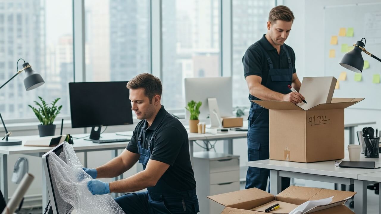 Trasloco ufficio a Bergamo - Imballaggio professionale